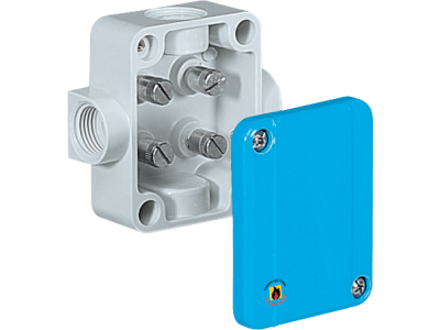 Junction boxes in thermosetting GRP with cage terminals for wall-mounting IP65