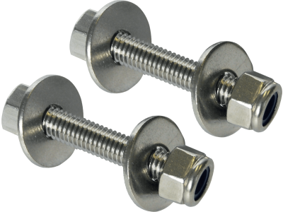 Kit of screws in stainless steel AISI 304 for fastening sockets for fans to channel rod