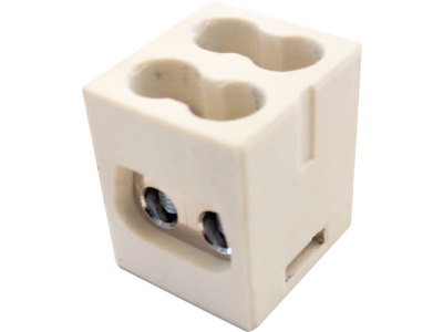 Fire-resistant ceramic branch terminals for power lines
