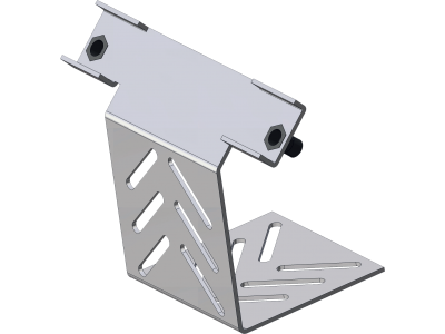 Supporti di fissaggio per cassette in lega di alluminio a perforazione di isolante