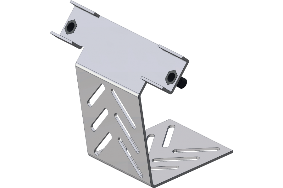 Supporti di fissaggio per cassette in lega di alluminio a perforazione di isolante