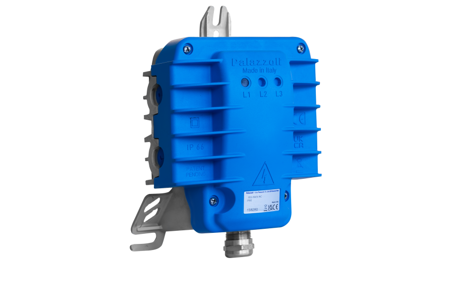 Caja de conexiones en tecnopolímero reforzado con perforación aislante para cables unipolares con prensaestopas M25, 1000°C 90'/830°C 120', IP66