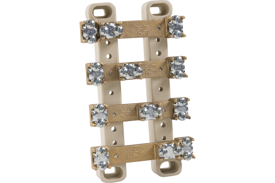 Terminal blocks with saddle terminals for back plates 500V