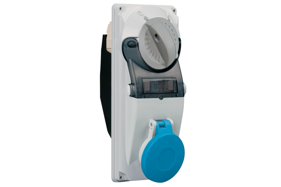 Prese con interruttore di blocco e base portafusibili 16A/32A per installazione da quadro 50-60Hz IP44