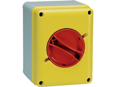 Emergency isolator switches in insulating material for wall-mounting 50-60Hz IP65
