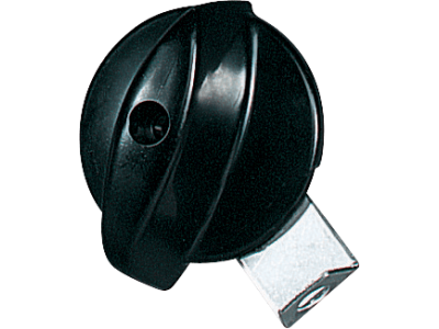 Padlockable spare knobs for switched socket-outlets and control devices