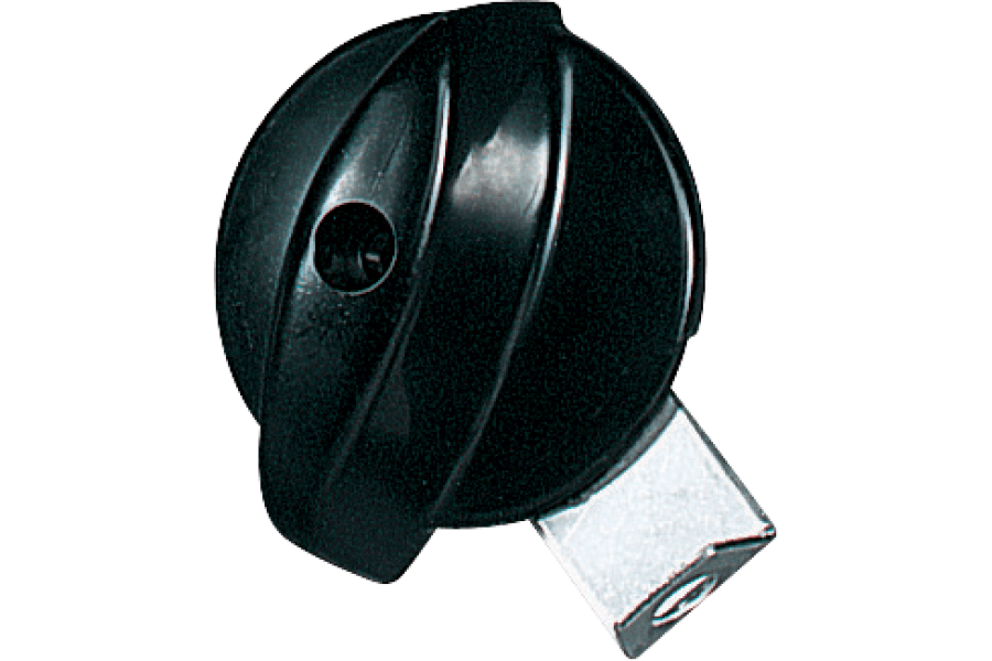 Padlockable spare knobs for switched socket-outlets and control devices
