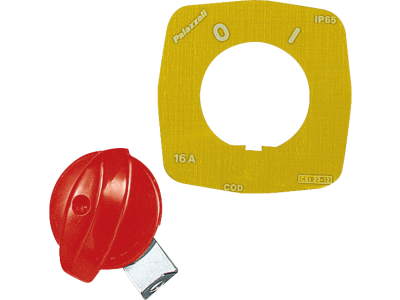 Padlockable emergency spare knobs for switched socket-outlets and control devices
