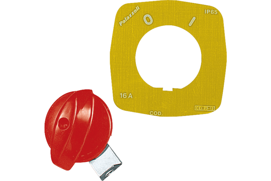 Padlockable emergency spare knobs for switched socket-outlets and control devices
