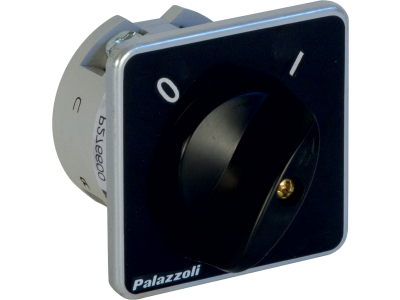 Isolator switches with black anodised aluminium front plate for distribution boards IP65
