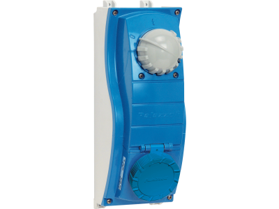 Bases de superficie en termoendurecido con interruptor de bloqueo y carril DIN 50022 50-60Hz IP66/IP67