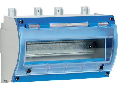 Boxes in thermosetting GRP with transparent window for composition of socket boards IP66/IP67