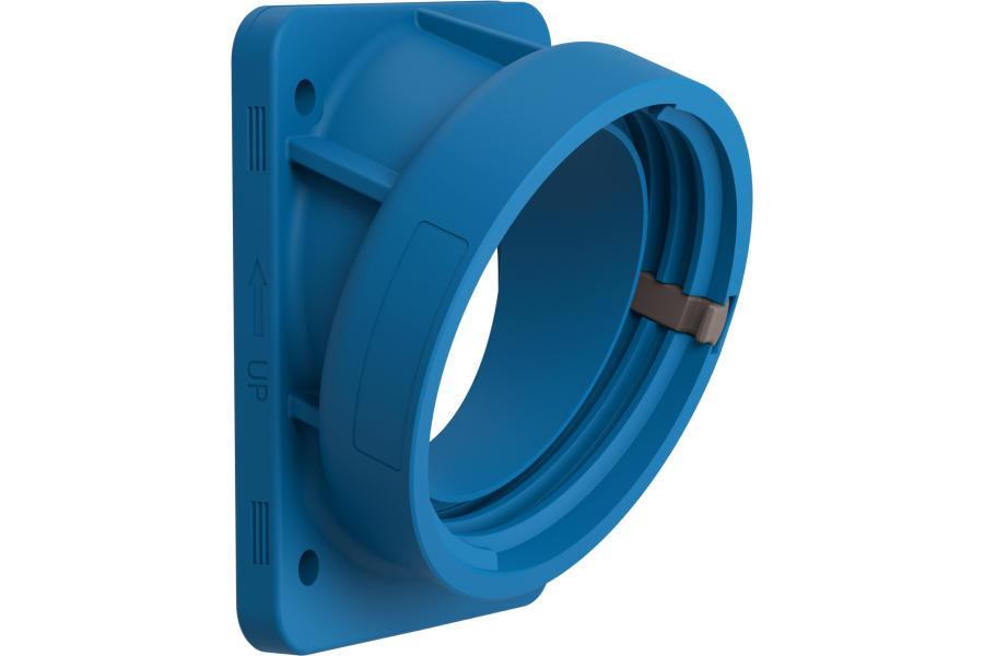 Flange inclinate 20° da pannello per frutti safety performance IP66/IP67/IP68/IP69