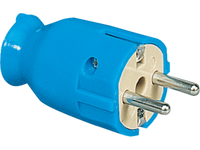 Schuko plug in thermoplastic IP20