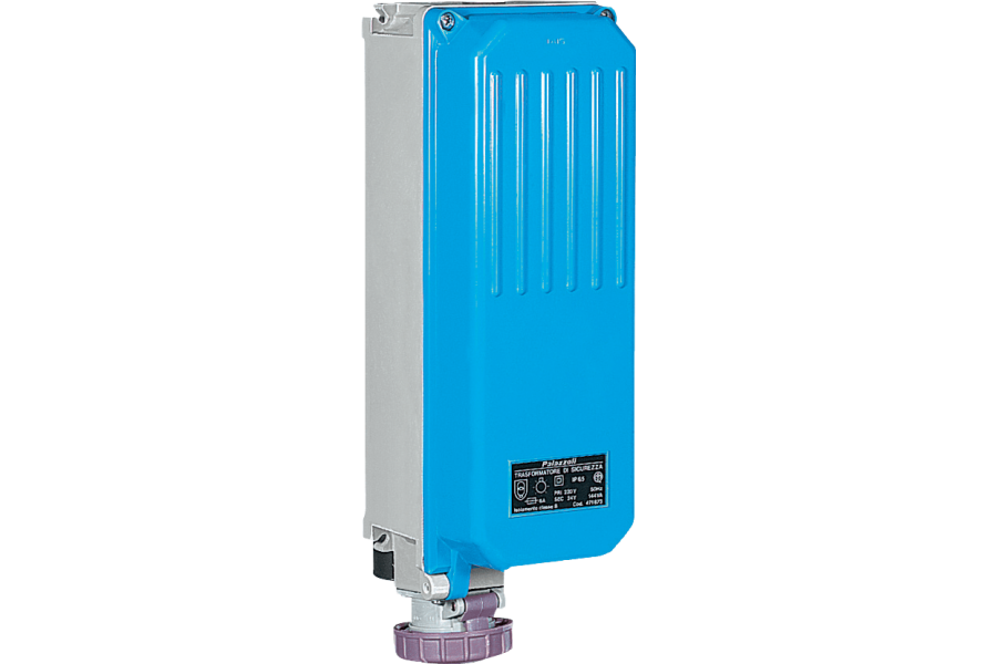 Sockets in thermosetting (GRP) with safety transformer SELV (M125), for wall mounting 50-60Hz IP67