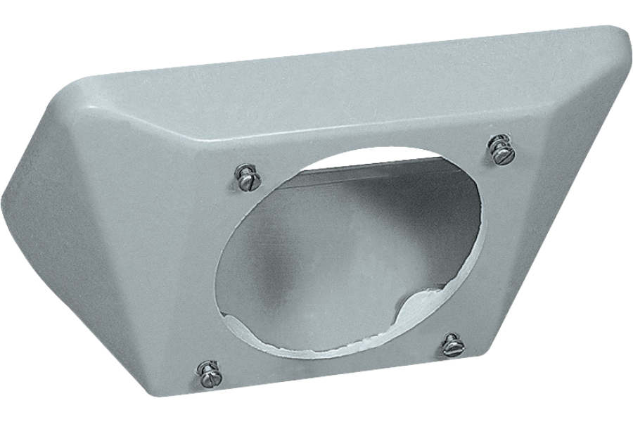 Supports for 90° angled wall-mounting of straight sockets and plugs IP65