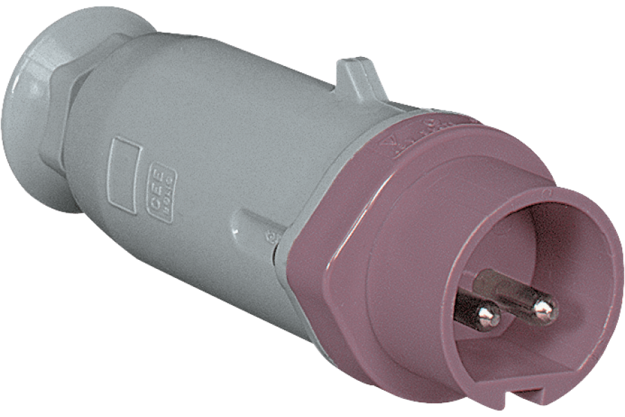 Plugs with cable gland for extra-low voltage IP44