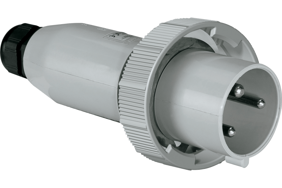 Plugs with cable gland,  for twin cable, for extra-low voltage 50-60Hz IP67