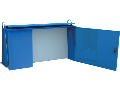 Cabinet in painted galvanised steel