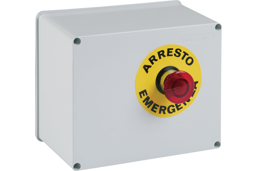 Cover with emergency push-button for ACS assemblies IP55