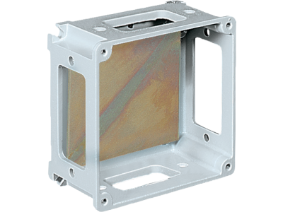 Cajas con ventana de derivación en aluminio marino con placa de fondo IP67