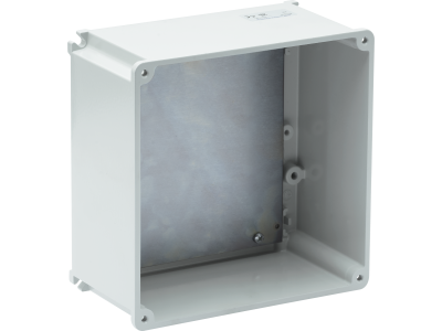 Blind junction boxes in marine aluminium with back plate IP67