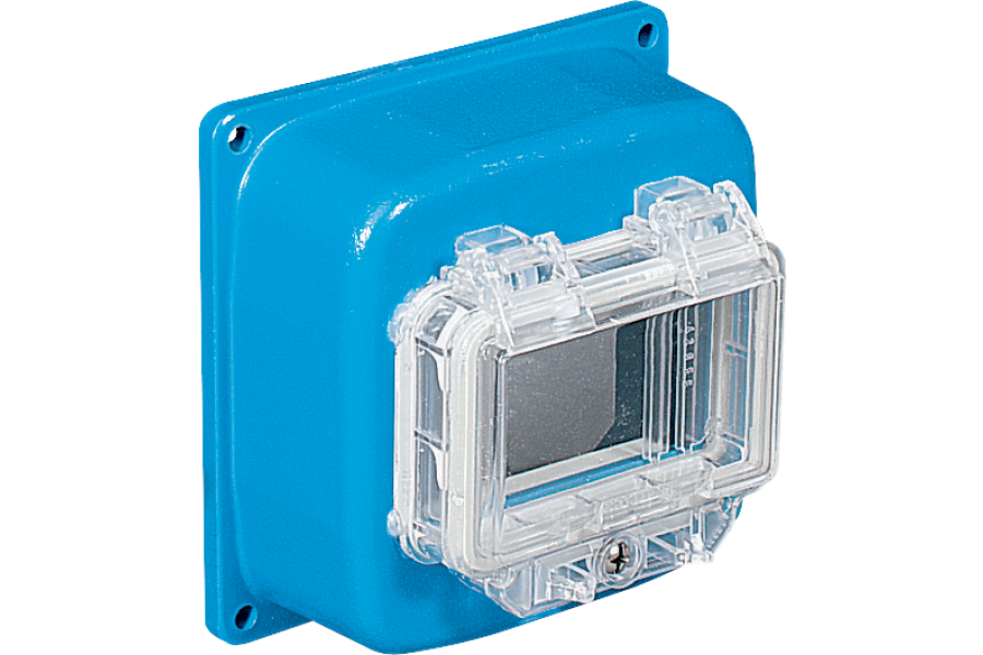 Covers with transparent window and DIN rail for ALUCASE boxes IP67