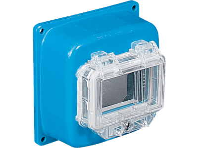 Covers with transparent window and DIN rail for compact boxes IP67