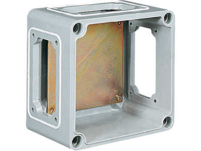 Boxes in thermosetting (GRP) for compositions of socket boards IP67