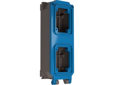 Cassette da parete modulari con sistema TAIS per 2 frutti safety performance IP66/IP67/IP68/IP69