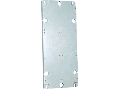 Knightsbridge Placca Per Interruttori Senza Viti – Finitura Argento, Modello SFR7000PC – Design Ultra Sottile Con Guarnizione, 87.5x87.5 Mm