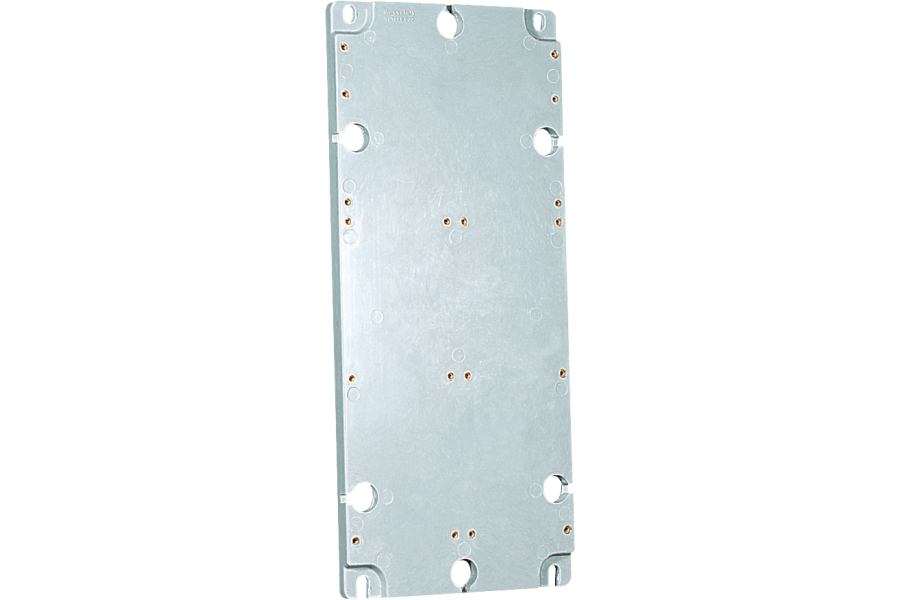 Mounting plates in thermosetting (GRP) forcomposition of socket boards