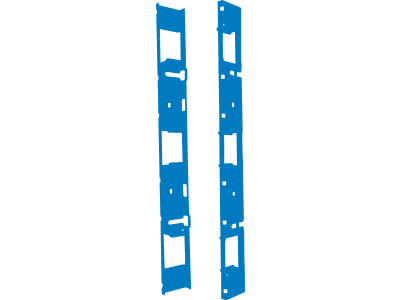 Telai funzionali Click Cube a montaggio rapido per l’installazione di pannelli frontali e guide DIN