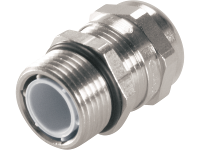 Cable gland in nickel-plated brass with Pg pitch with long thread IP68