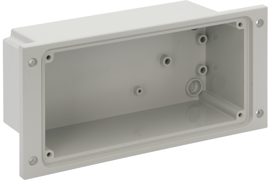 Bottom box for panel mounting IP55