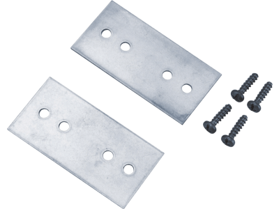 Pair of stainless steel  plates for wall mounting of topTER distribution boards