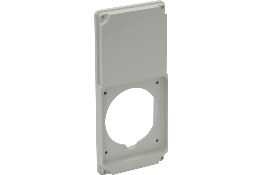 Flange for mounting one 63A socket in a distribution boardfor topTER switched sockets IP66/IP67