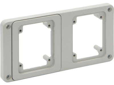 Flange for mounting2 topTER sockets or caps in a PRIMA distribution board IP55