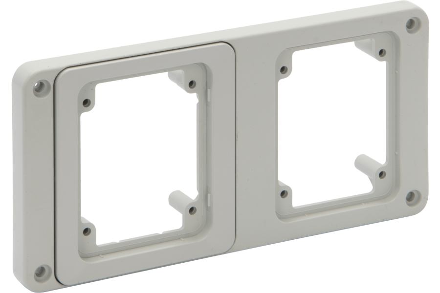 Flange for mounting2 topTER sockets or caps in a PRIMA distribution board IP55