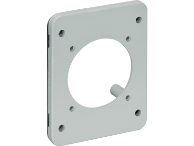 Flange for mounting of 1 international domestic socket, dim. 50X50 IP54