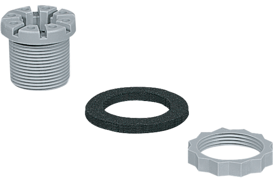 Coupling fitting with Pg threading for topTER distribution boards IP66