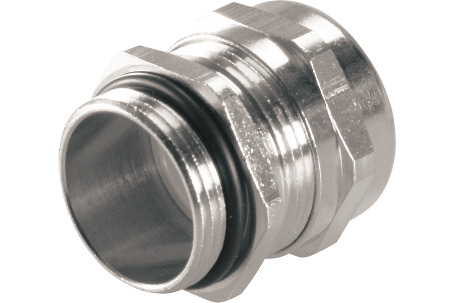 Cable glands in nickel plated brass with metric threading IP68