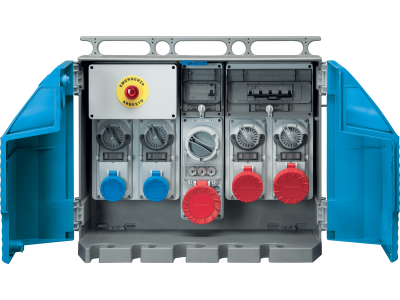 Cuadros de obra ASC con bases enclavadas protegidas con fusibles entrada con bornero 50-60Hz IP65