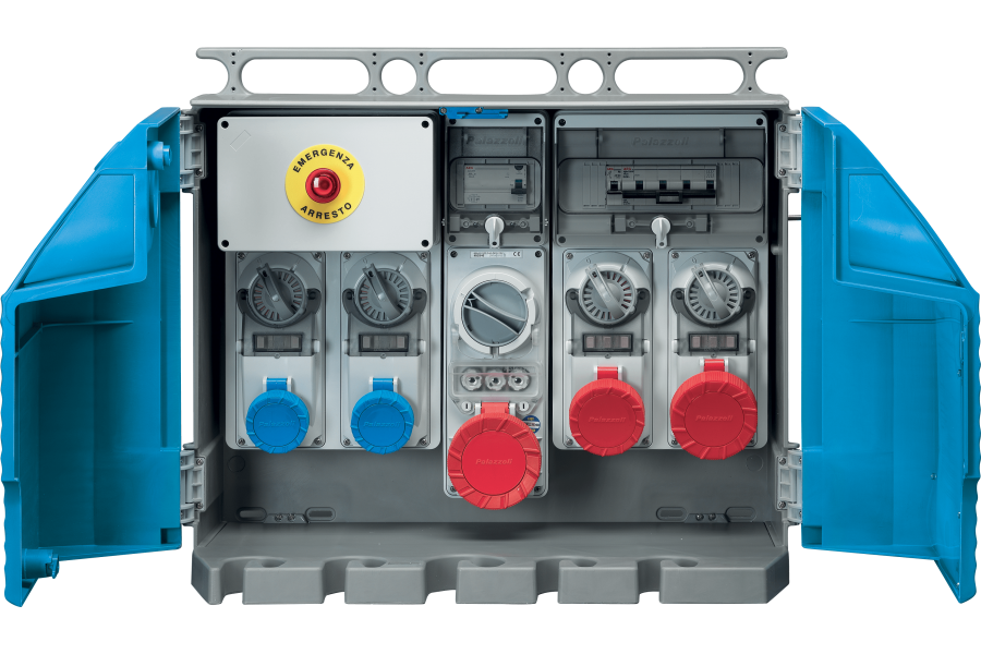 Cuadros de obra ASC con bases enclavadas protegidas con fusibles entrada con bornero 50-60Hz IP65