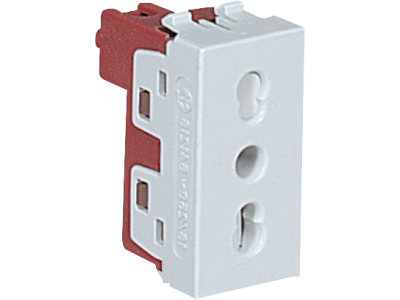 Domestic socket Italian standard bivalent P11/P17