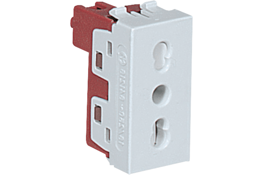 Domestic socket Italian standard bivalent P11/P17