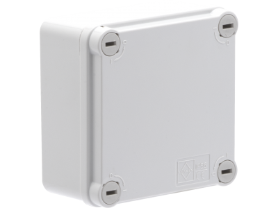 Thermoplastic junction boxes with smooth walls and blind cover IP56