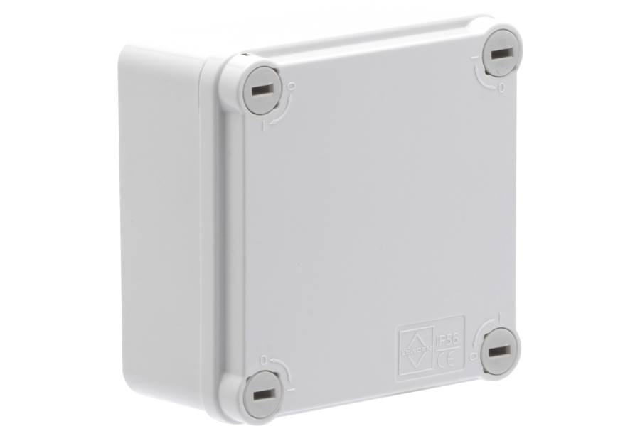 Thermoplastic junction boxes with smooth walls and blind cover IP56