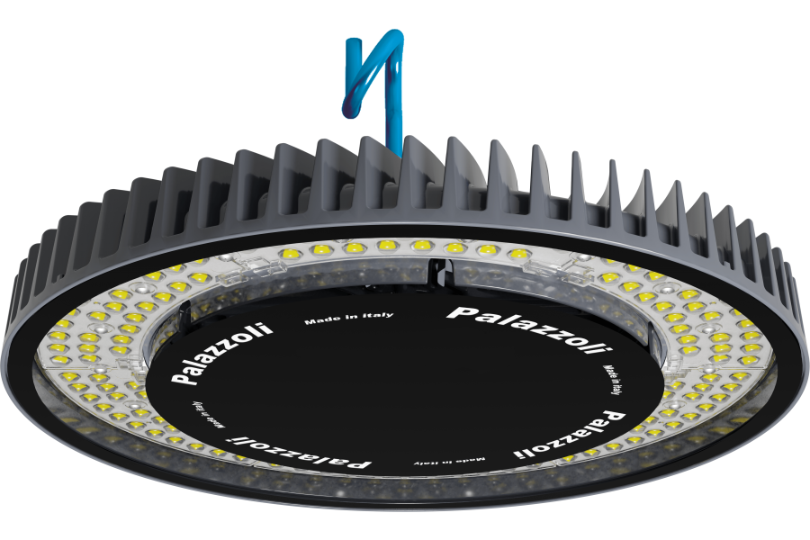 Aparatos LED HE para alta eficiencia en suspensión difusor vidrio IP66/IP67