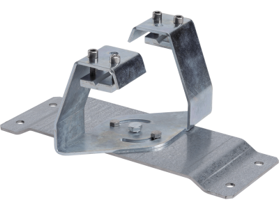 0 - 90° adjustable bracket for mounting on catenary cable